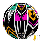 Vintage Tribal Aztec Pattern Print Basketball