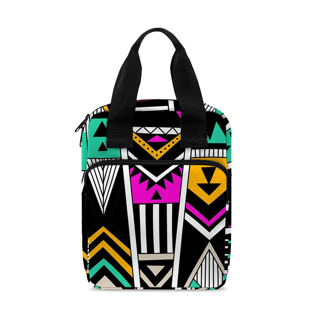 Vintage Tribal Aztec Pattern Print Bible Tote Bag