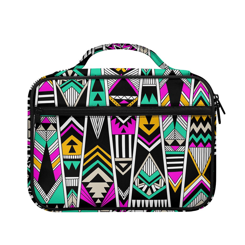 Vintage Tribal Aztec Pattern Print Briefcase Bible Bag