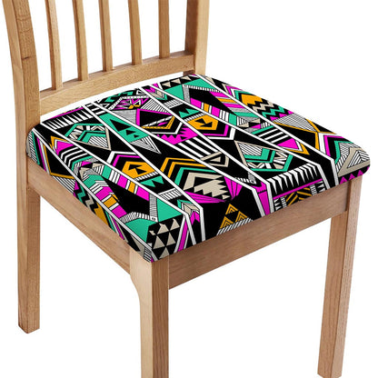 Vintage Tribal Aztec Pattern Print Chair Cushion Cover