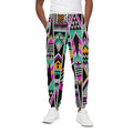 Vintage Tribal Aztec Pattern Print Cotton Sweatpants