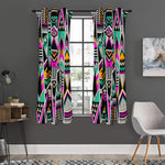 Vintage Tribal Aztec Pattern Print Curtain