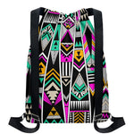 Vintage Tribal Aztec Pattern Print Drawstring Backpack