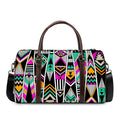 Vintage Tribal Aztec Pattern Print Duffel Bag