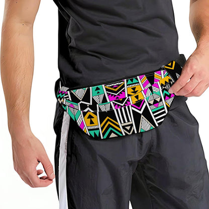 Vintage Tribal Aztec Pattern Print Fanny Pack