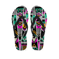 Vintage Tribal Aztec Pattern Print Flip Flops