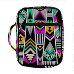 Vintage Tribal Aztec Pattern Print Front Pocket Bible Bag
