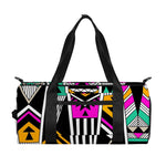 Vintage Tribal Aztec Pattern Print Gym Bag