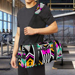 Vintage Tribal Aztec Pattern Print Gym Bag