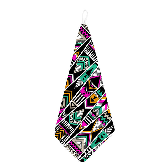 Vintage Tribal Aztec Pattern Print Hand Towel