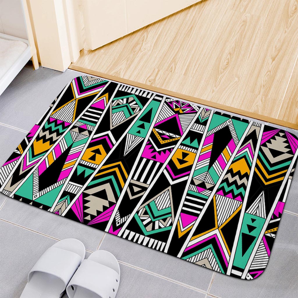 Vintage Tribal Aztec Pattern Print Indoor Door Mat