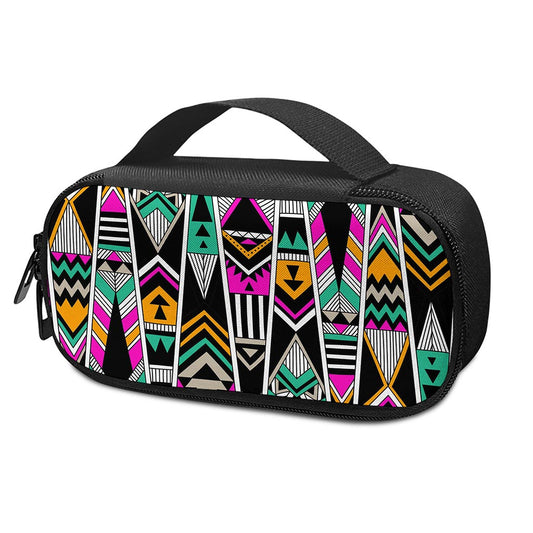 Vintage Tribal Aztec Pattern Print Insulin Cooler Travel Case