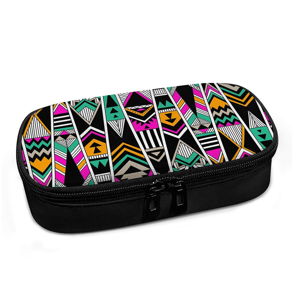 Vintage Tribal Aztec Pattern Print Insulin Cooler Travel Case