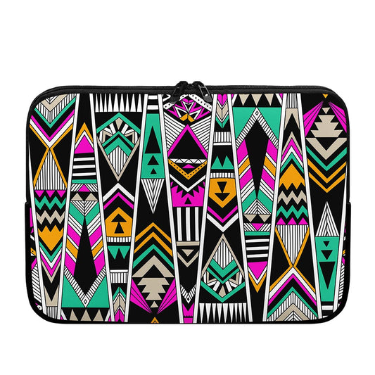 Vintage Tribal Aztec Pattern Print Laptop Sleeve