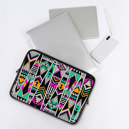 Vintage Tribal Aztec Pattern Print Laptop Sleeve