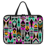Vintage Tribal Aztec Pattern Print Laptop Sleeve With Handle