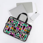 Vintage Tribal Aztec Pattern Print Laptop Sleeve With Handle