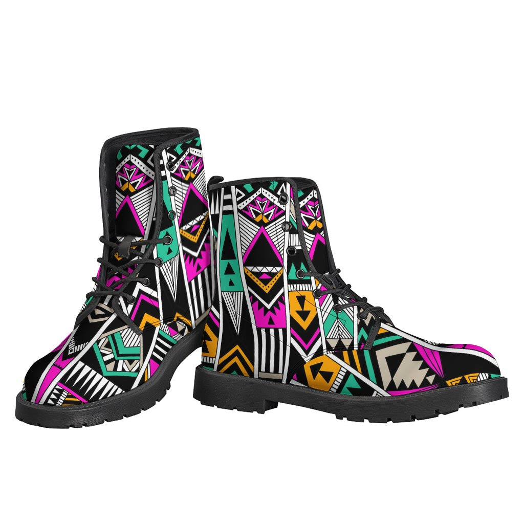Vintage Tribal Aztec Pattern Print Backpack