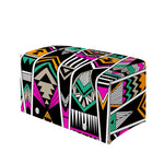 Vintage Tribal Aztec Pattern Print Leather Tissue Box Cover
