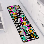 Vintage Tribal Aztec Pattern Print Long Kitchen Mat