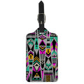 Vintage Tribal Aztec Pattern Print Luggage Tag