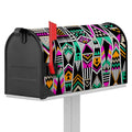 Vintage Tribal Aztec Pattern Print Mailbox Cover