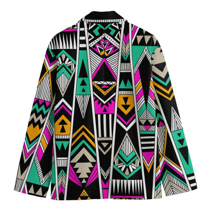 Vintage Tribal Aztec Pattern Print Men's Blazer