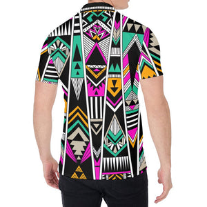 Vintage Tribal Aztec Pattern Print Men's Shirt