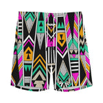 Vintage Tribal Aztec Pattern Print Men's Sports Shorts