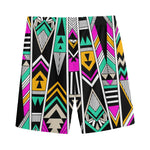 Vintage Tribal Aztec Pattern Print Men's Sports Shorts