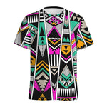 Vintage Tribal Aztec Pattern Print Men's Sports T-Shirt