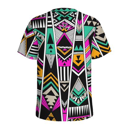 Vintage Tribal Aztec Pattern Print Men's Sports T-Shirt