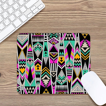 Vintage Tribal Aztec Pattern Print Mouse Pad