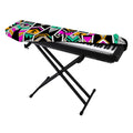 Vintage Tribal Aztec Pattern Print Piano Keyboard Cover
