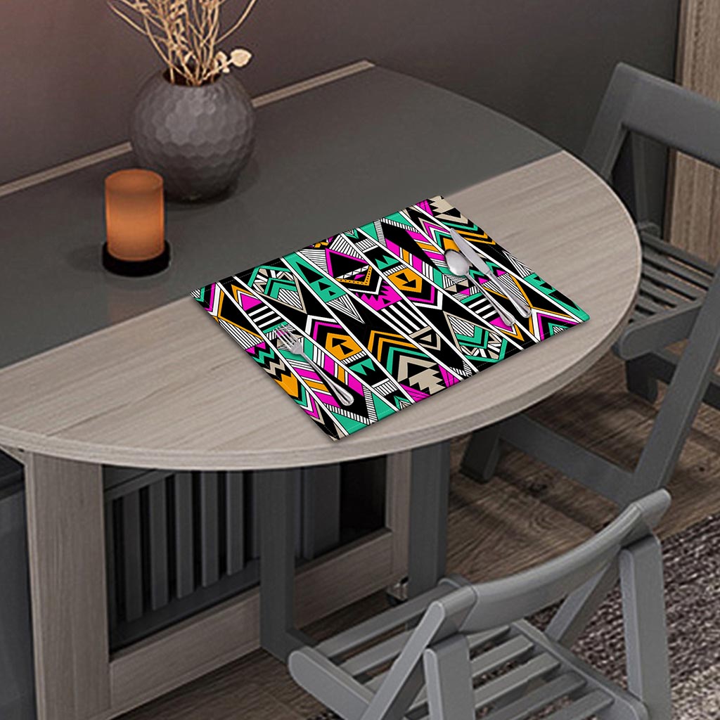 Vintage Tribal Aztec Pattern Print Placemat
