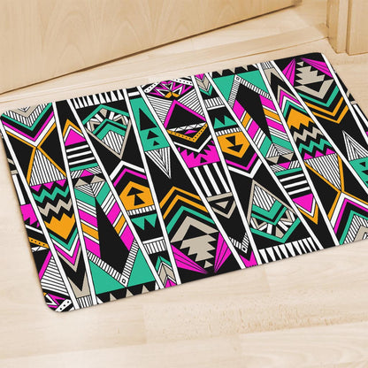Vintage Tribal Aztec Pattern Print Polyester Doormat
