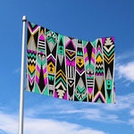 Vintage Tribal Aztec Pattern Print Polyester Flag
