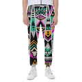 Vintage Tribal Aztec Pattern Print Joggers