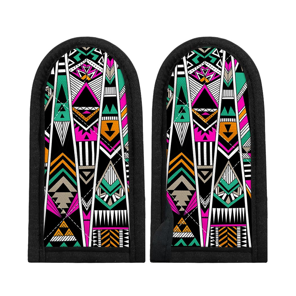 Vintage Tribal Aztec Pattern Print Skillet Handle Cover
