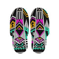Vintage Tribal Aztec Pattern Print Slippers