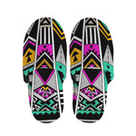 Vintage Tribal Aztec Pattern Print Slippers