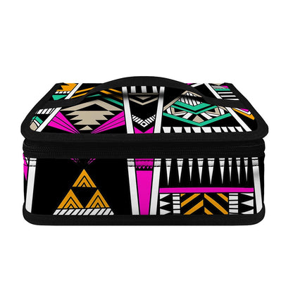 Vintage Tribal Aztec Pattern Print Small Lunch Bag