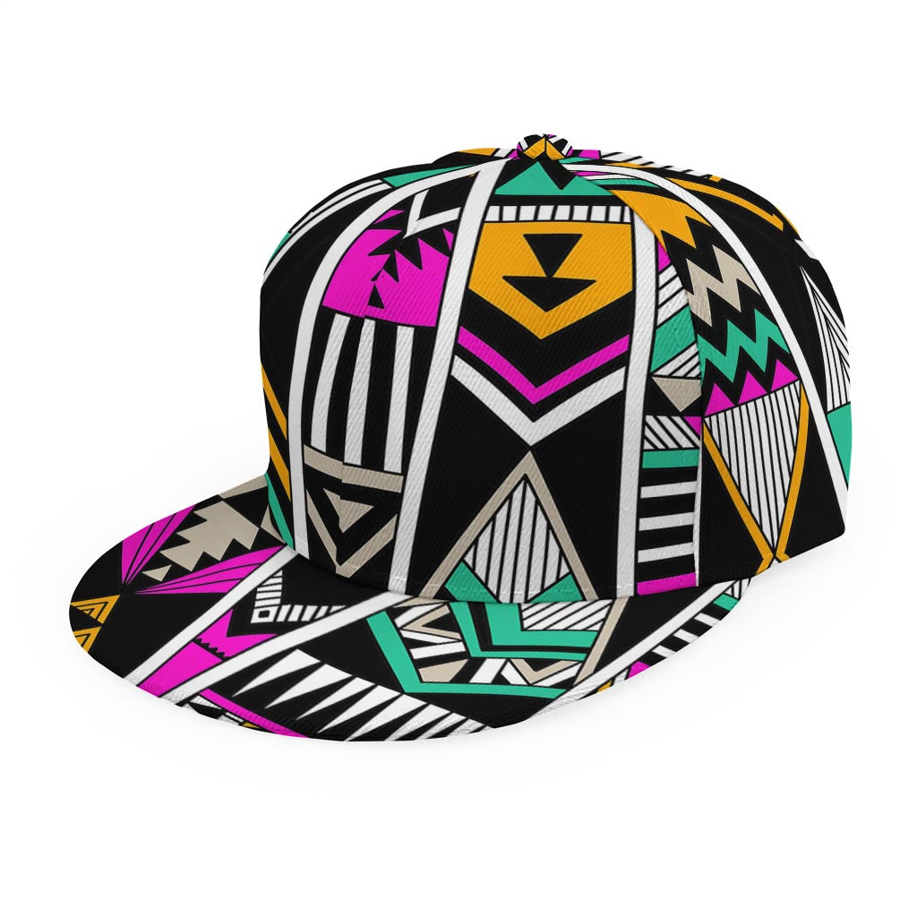 Vintage Tribal Aztec Pattern Print Snapback Cap
