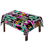 Vintage Tribal Aztec Pattern Print Tablecloth