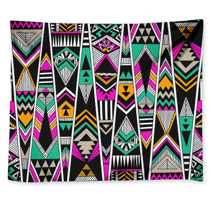 Vintage Tribal Aztec Pattern Print Tapestry