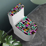 Vintage Tribal Aztec Pattern Print Toilet Lid And Tank Cover Set