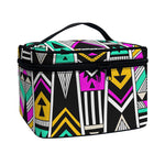 Vintage Tribal Aztec Pattern Print Travel Makeup Bag