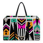Vintage Tribal Aztec Pattern Print Utility Tote Bag