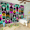 Vintage Tribal Aztec Pattern Print Wall Sticker