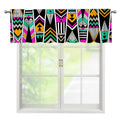 Vintage Tribal Aztec Pattern Print Window Valance